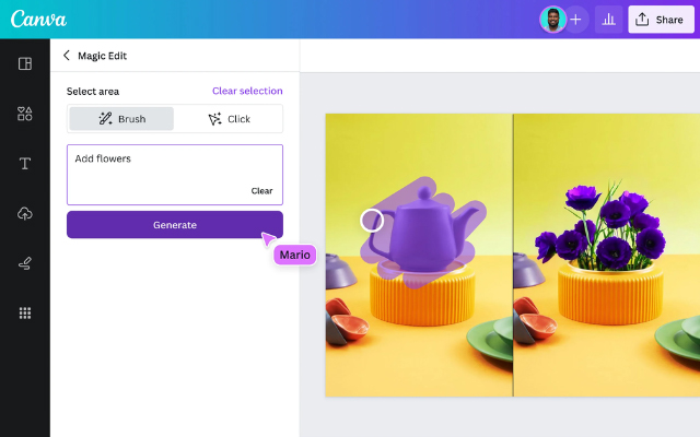 Công cụ tạo slide thuyết trình miễn phí Canva AI