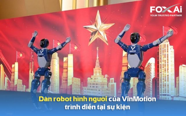 Dàn Robot hình người của VinMotion trình diễn tại sự kiện