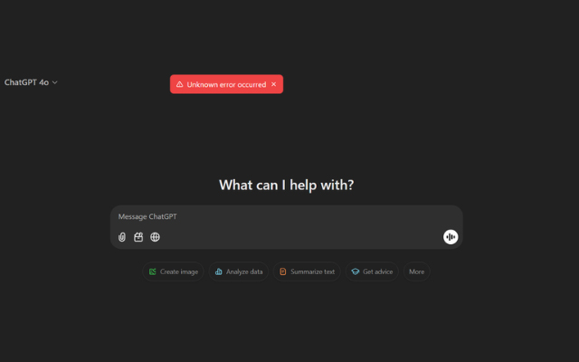 ChatGPT của OpenAI thường xảy ra lỗi