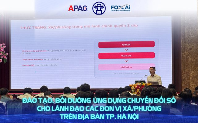 Chương trình đào tạo bồi dưỡng ứng dụng Chuyển đổi số cho lãnh đạo các đơn vị Xã/Phường trên địa bàn Hà Nội