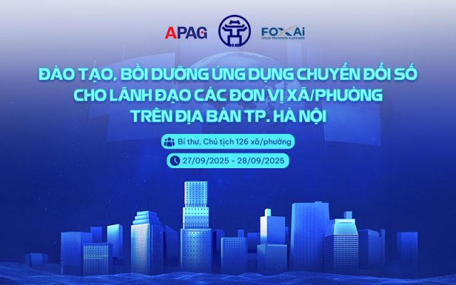 Chương trình "Đào tạo, Bồi dưỡng ứng dụng Chuyển đổi số cho lãnh đạo các đon vị Xã/Phường trên địa bàn Thành phố Hà Nội