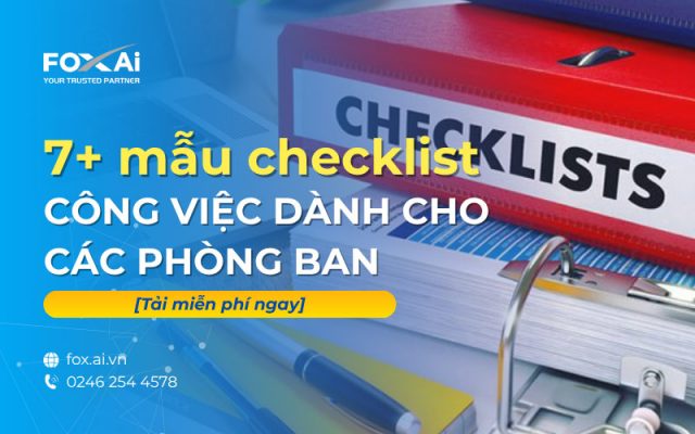 Mẫu checklist công việc