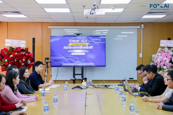 Dự án Chuyển đổi số chính thức kickoff tại trụ sở chính của Công ty Cổ phần Đầu tư Ô tô Hải Âu dưới sự có mặt của hai bên